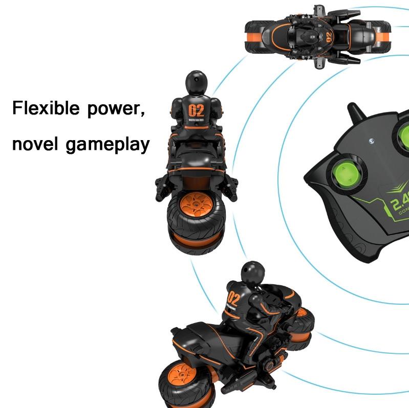 High - speed 2.4g Rc Motorcycle for Drifting and Off - road Riding - Black Green