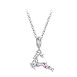 925 Sterling Silver Christmas Elk Pendant Beads