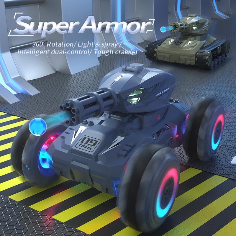 Drift Rc Car - Single Control Track Spray Bomb - Blue