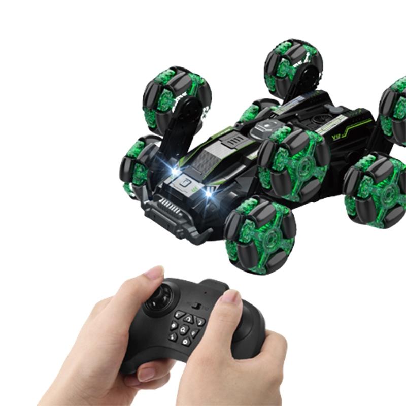 Stunt Drift Remote Control Car - Single Control Eight Wheels - Blue