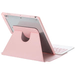 360 Rotation Bluetooth Keyboard Leather Case For Ipad 10.9 2022 - Transparent Acrylic With Touch Control - Black