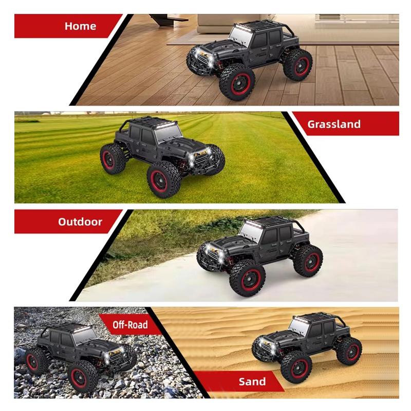 Off - road 4wd Electric Rc Vehicle - 2.4g Wrangler Black