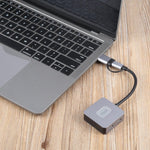 4 - In - 2 Usb + Usb - C 4 Port Hub Adapter Grey