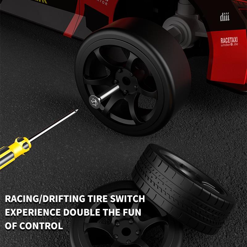 Remote Control 4wd Drift Car with Expulsion Light - Red