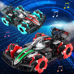 4wd Horizontal Spray Rc Car - 2.4g Remote Control - F1 Blue