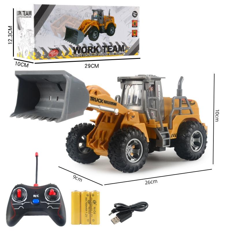 5 - way Electric Engineering Vehicle Model with Wireless Remote Control - Bulldozer