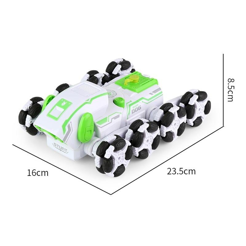 Intelligent 8 - wheel Stunt Vehicle with Remote Control - Orange