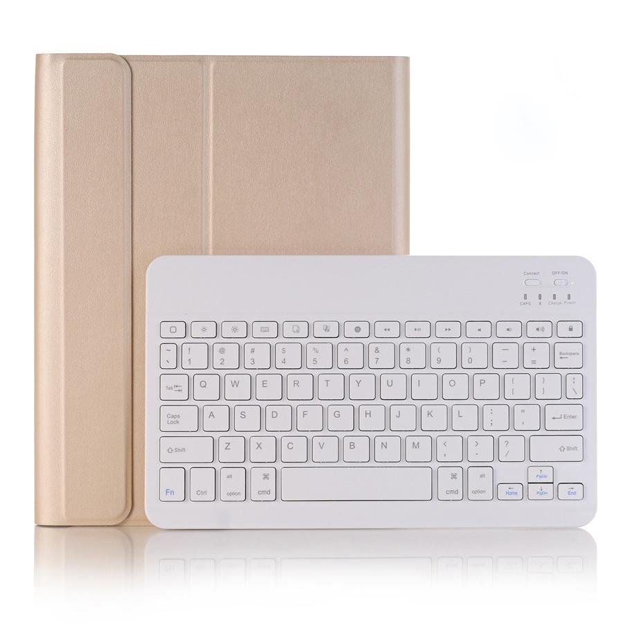Bluetooth Keyboard Leather Tablet Case For Ipad Air 3 / Pro 10.5 / 10.2 - Detachable - Black