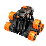 Telescopic Deformation Rc Stunt Car - Off - road Tumbling Climber - Black Orange