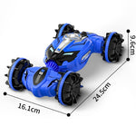 Double - sided 2.4g Rc Amphibious Car - 4wd - Green