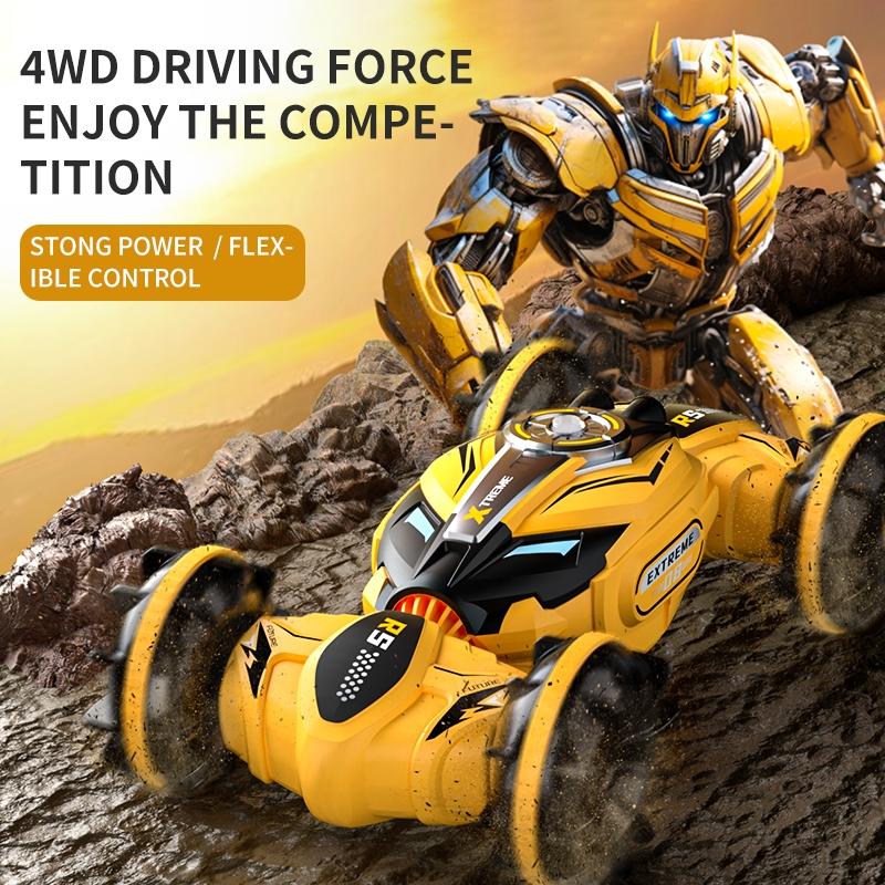 Double - sided 2.4g Rc Amphibious Car - 4wd - Green