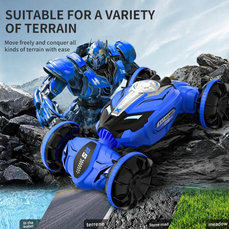 Double - sided 2.4g Rc Amphibious Car - 4wd - Green