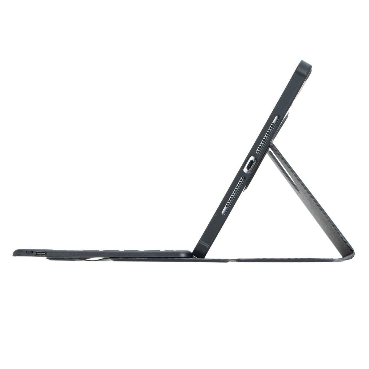 360 Rotation Bluetooth Keyboard Leather Case For Ipad 10.9 2022 With Backlight - Black