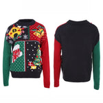 Women Small Snowflake Christmas Knit Sweater - Size S Dark Blue