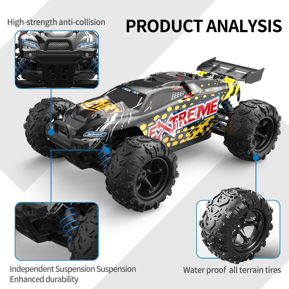 High Speed 4wd Rc Car - 1 18 Scale - Yellow