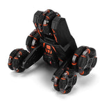360 - degree Swing Arm Rc Car with 5 Wheels - Multifunctional 2.4g - Black