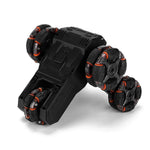 360 - degree Swing Arm Rc Car with 5 Wheels - Multifunctional 2.4g - Black