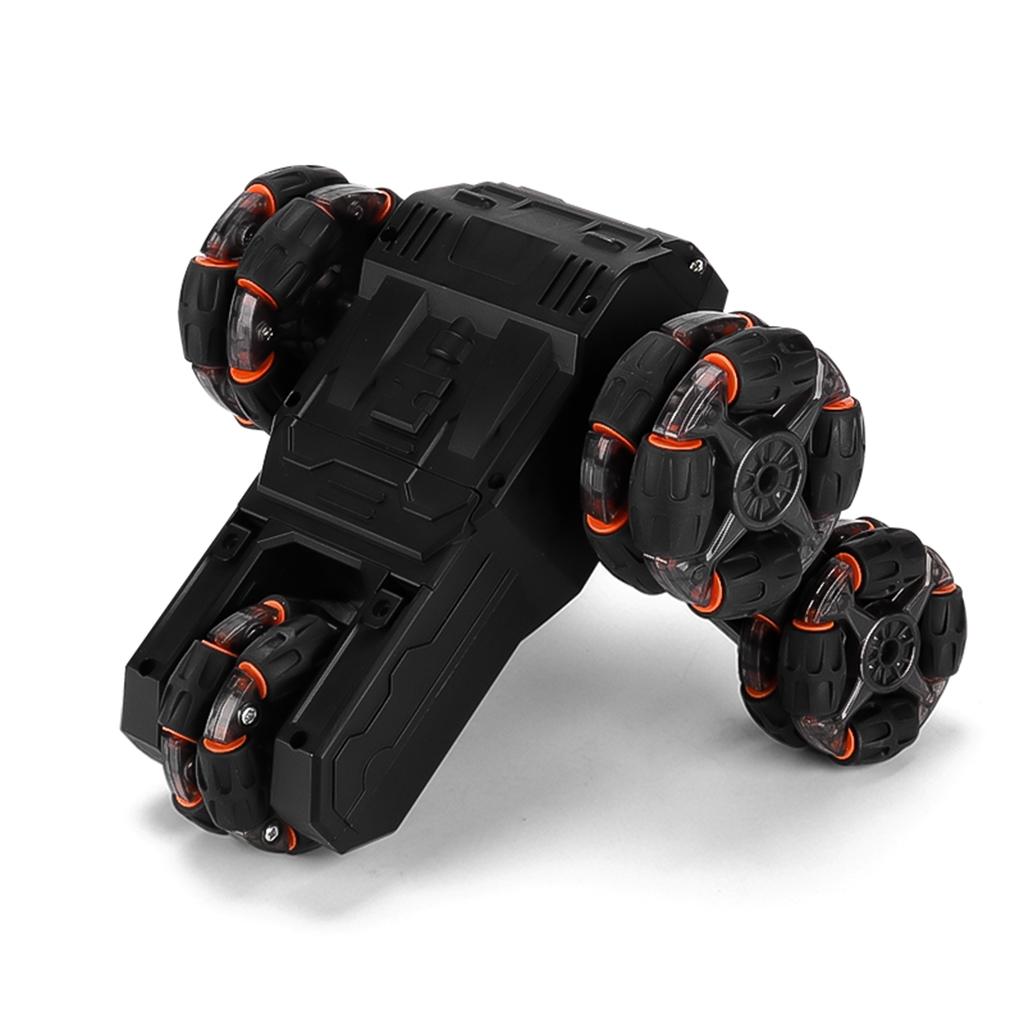 360 - degree Swing Arm Rc Car with 5 Wheels - Multifunctional 2.4g - Black