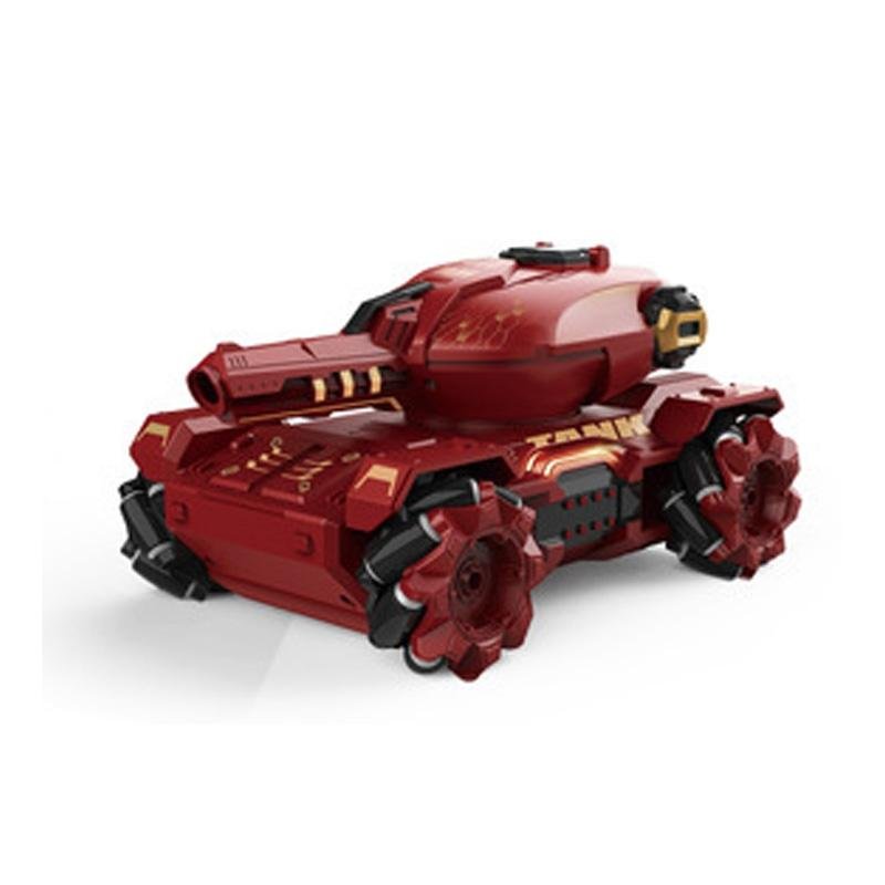 Stunt Water Bomb Battle Armor Rc Car - 2.4g Dual Control - Blue - Dual Control
