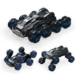 Stunt Drift Remote Control Car - Dual Control Eight Wheels - Blue