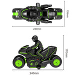 High - speed 2.4g Rc Motorcycle for Drifting and Off - road Riding - Black Orange