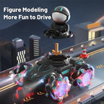 Stunt Remote Control Car with 2.4g Magic Projection - Colourful - Black Red