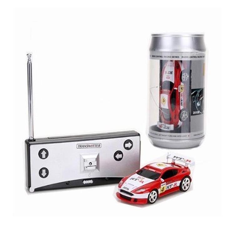 Mini Rc Car with Remote Control - Coke can Design - Black