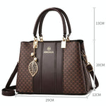 Large Capacity Summer Lady Handbag - Colourblock Shoulder / Crossbody - Black