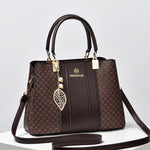 Large Capacity Summer Lady Handbag - Colourblock Shoulder / Crossbody - Black