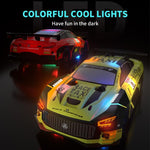 Remote Control 4wd Drift Car with Expulsion Light - Green
