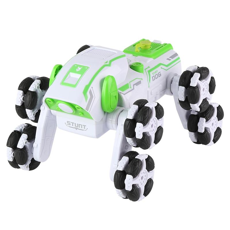Intelligent 8 - wheel Stunt Vehicle with Remote Control - Green
