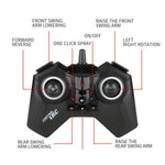 Intelligent 8 - wheel Stunt Vehicle with Remote Control - Green