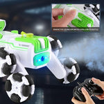 Intelligent 8 - wheel Stunt Vehicle with Remote Control - Green