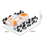Intelligent 8 - wheel Stunt Vehicle with Remote Control - Green