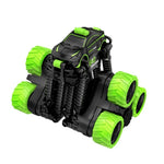 Telescopic Deformation Rc Stunt Car - Off - road Tumbling Climber - Black Green