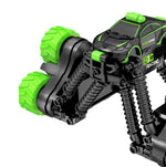 Telescopic Deformation Rc Stunt Car - Off - road Tumbling Climber - Black Green