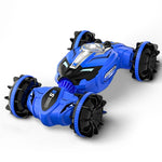 Double - sided 2.4g Rc Amphibious Car - 4wd - Blue