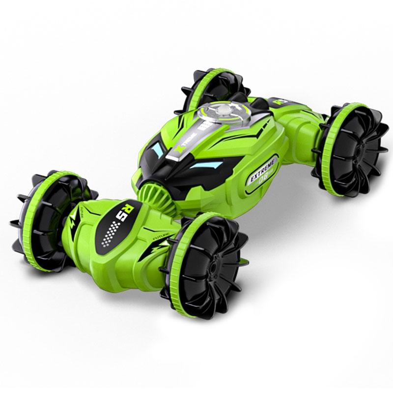 Double - sided 2.4g Rc Amphibious Car - 4wd - Blue
