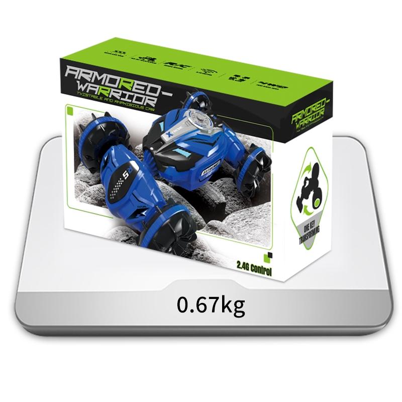 Double - sided 2.4g Rc Amphibious Car - 4wd - Blue