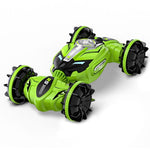 Double - sided 2.4g Rc Amphibious Car - 4wd - Blue