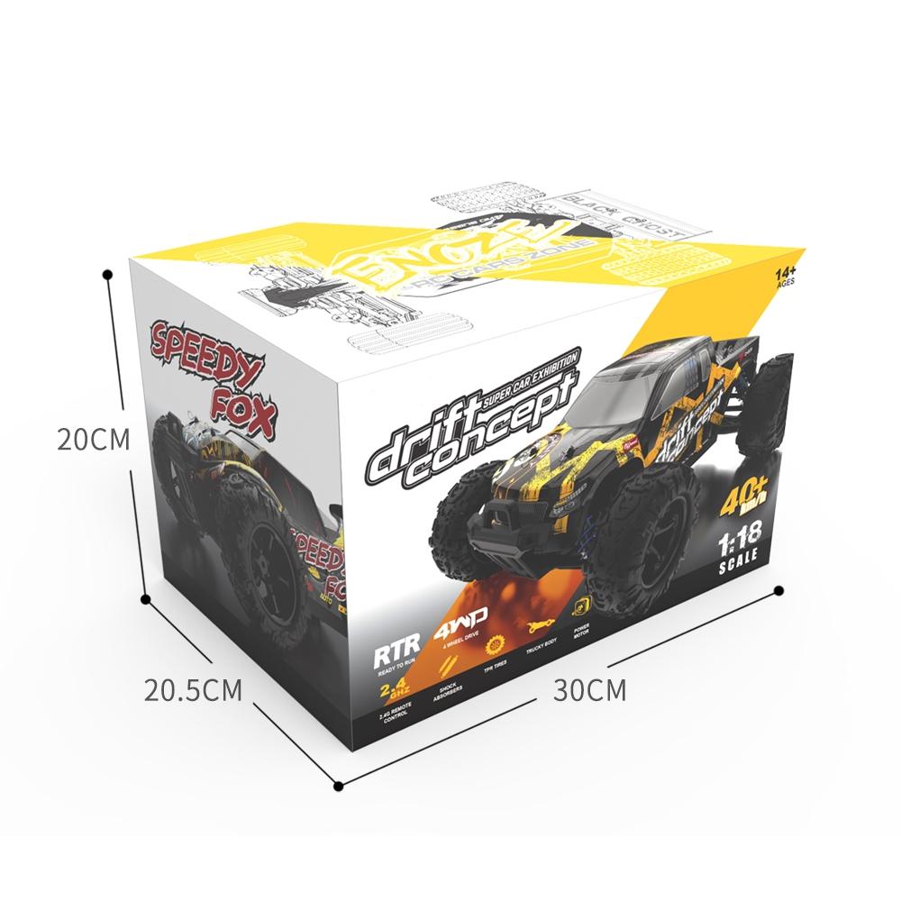 High Speed 4wd Rc Car - 1 18 Scale - Blue