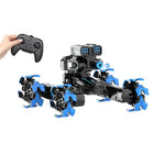 Remote Control Water Bomb Car - Four - wheel Battle Blooming Tire Spray - Green