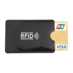 100 - piece Rfid Blocking Card Holder - 9x6.3cm Aluminum Foil - Black