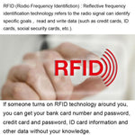 100 - piece Rfid Blocking Card Holder - 9x6.3cm Aluminum Foil - Black