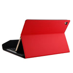 Bluetooth Keyboard & Leather Tablet Case For Ipad Air / Pro 9.7 - Detachable Water Repellent Magnetic 3 - Gear Angle - Black