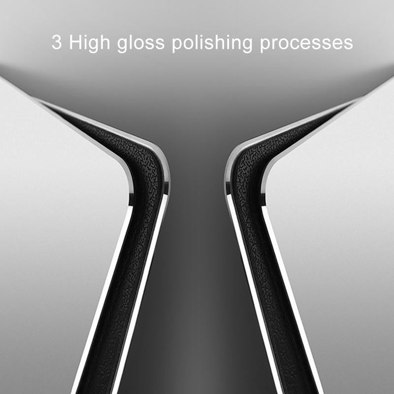 Double Sided Non Slip Aluminum Mouse Pad M Size - Black