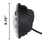 5.75 Inch Dc12V 6000K - 6500K 40W Car Led Headlight For Harley Black