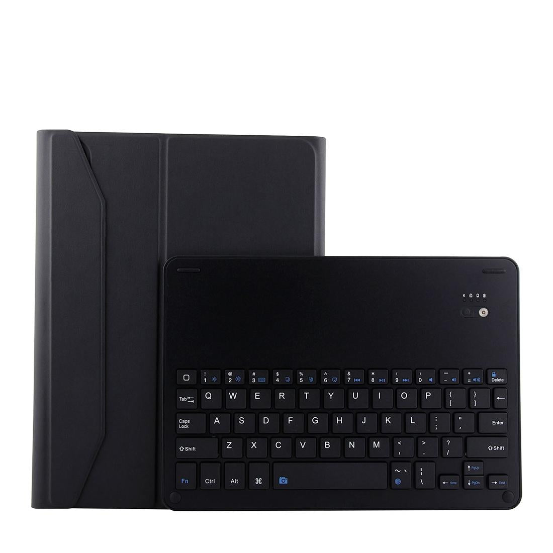 Bluetooth Keyboard & Leather Tablet Case For Ipad Pro 11 2018 - Detachable Aluminum Three - Gear Magnetic Sleep Function - Black