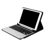 Bluetooth Keyboard & Tablet Case For Ipad Air / Pro 9.7 - Detachable Aluminum Alloy Imitation Cloth Sleep / Water Repellent - Black