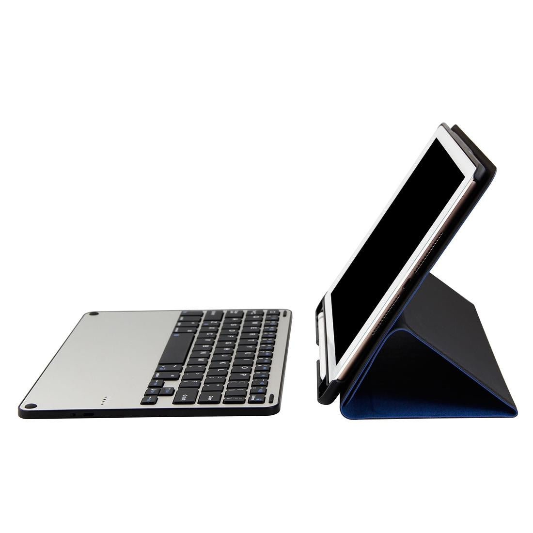Bluetooth Keyboard & Tablet Case For Ipad Air / Pro 9.7 - Detachable Aluminum Alloy Imitation Cloth Sleep / Water Repellent - Black